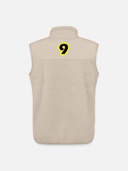 9 Symbole numérique - Veste sans manches sherpa unisexe Stanley/Stella - beige