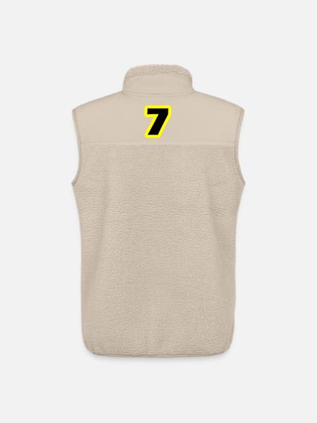 7 Symbole numérique - Veste sans manches sherpa unisexe Stanley/Stella - beige