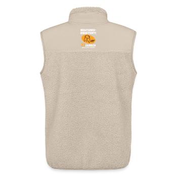 Comic Geburtstag 80 Jahre Happy Birthday - Unisex Sherpaweste von Stanley/Stella - Beige - Hinten - AI Model Male 178 light (178cm)