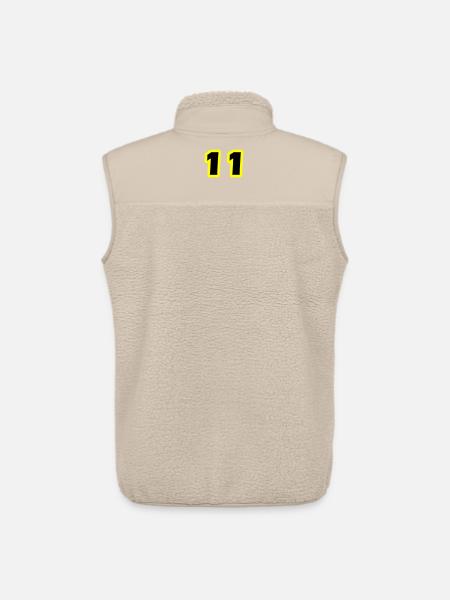 11 Symbole numérique - Veste sans manches sherpa unisexe Stanley/Stella - beige