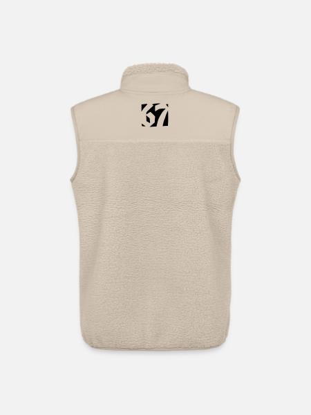 67 Minimal Streetwear Trend Design - Unisex Sherpa Gilet by Stanley/Stella - beige