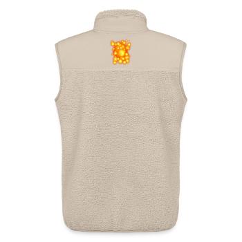 Glowing Orbens - Unisex Sherpa Gilet by Stanley/Stella - beige - Back - AI Model Male 178 light (178cm)