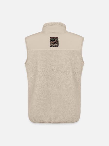 Heavy Metal Santa Claus - Unisex Sherpa Gilet by Stanley/Stella - beige