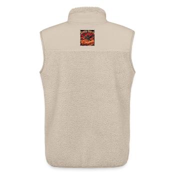 Heavy Metal Halloween - Unisex Sherpa Gilet by Stanley/Stella - beige - Back - AI Model Male 178 light (178cm)