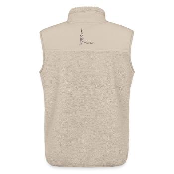 Münster Lambertikirche - Unisex Sherpaweste von Stanley/Stella - Beige - Hinten - AI Model Male 178 light (178cm)