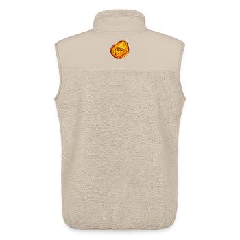 Mosquito in Amber - Unisex Sherpa Gilet by Stanley/Stella - beige - Back - AI Model Male 178 light (178cm)