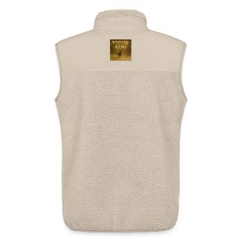 Wandere in die Stille - Unisex Sherpaweste von Stanley/Stella - Beige - Hinten - AI Model Male 178 light (178cm)