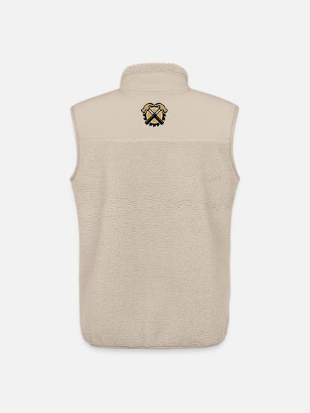 Zimmermann Hammer Logo - Unisex Sherpa Gilet by Stanley/Stella - beige