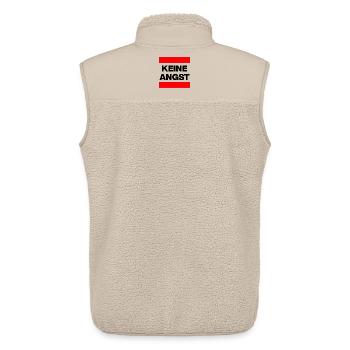 KEINE ANGST NIE WIEDER IST JETZT ROT NO NZS / AFD - Unisex Sherpaweste von Stanley/Stella - Beige - Hinten - AI Model Male 178 light (178cm)