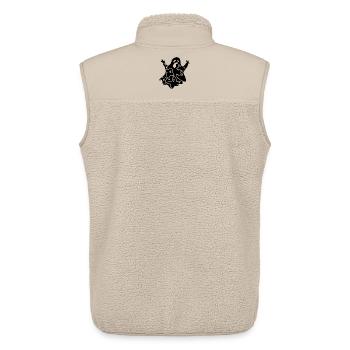 Funny Halloween Ghost - Unisex Sherpaweste von Stanley/Stella - Beige - Hinten - AI Model Male 178 light (178cm)