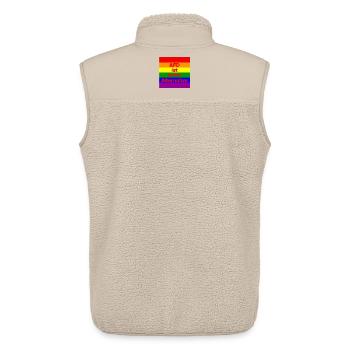 AFD IST KEINE ALTERNATIVE, NO NZS, NO AFD, ROT - Unisex Sherpaweste von Stanley/Stella - Beige - Hinten - AI Model Male 178 light (178cm)