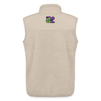 Graphique de boussole pour sac à dos de randonnée - Veste sans manches sherpa unisexe Stanley/Stella - beige - Dos - AI Model Male 178 light (178cm)