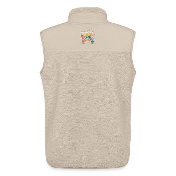 Welcome Back to School 2026 First Day Teachers - Unisex Sherpa Gilet by Stanley/Stella - beige - Back - AI Model Male 178 light (178cm)