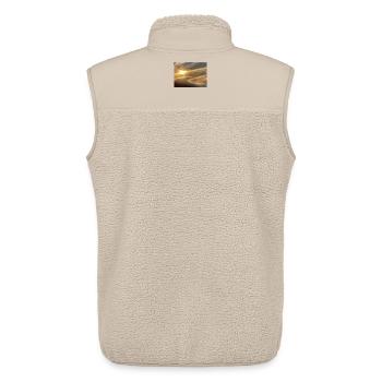 Sunlight over a sea of clouds - Unisex Sherpa Gilet by Stanley/Stella - beige - Back - AI Model Male 178 light (178cm)