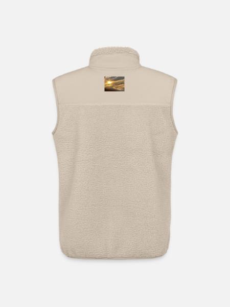 Sunlight over a sea of clouds - Unisex Sherpa Gilet by Stanley/Stella - beige