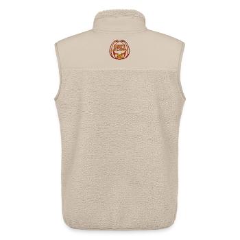 Happy Metal Halloween - Unisex Sherpaweste von Stanley/Stella - Beige - Hinten - AI Model Male 178 light (178cm)