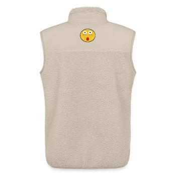 Überraschungs Gesicht - Unisex Sherpaweste von Stanley/Stella - Beige - Hinten - AI Model Male 178 light (178cm)