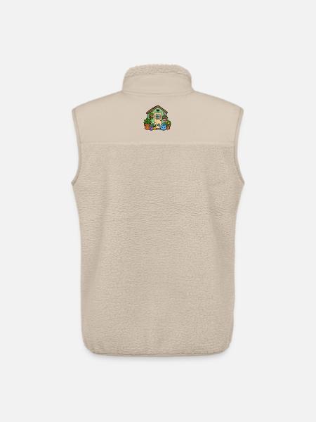 Small garden shed with plants - Unisex Sherpa Gilet by Stanley/Stella - beige