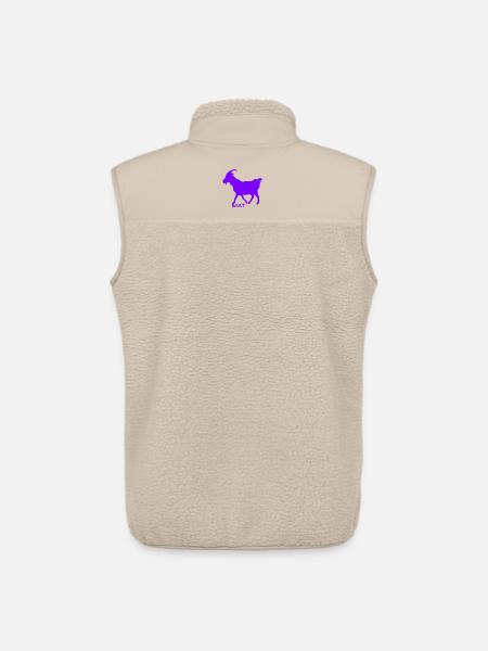 G.O.A.T. Chèvre Pourpre - Veste sans manches sherpa unisexe Stanley/Stella - beige