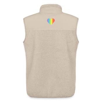 Herz der Pride: Freiheit der Liebe - Unisex Sherpaweste von Stanley/Stella - Beige - Hinten - AI Model Male 178 light (178cm)