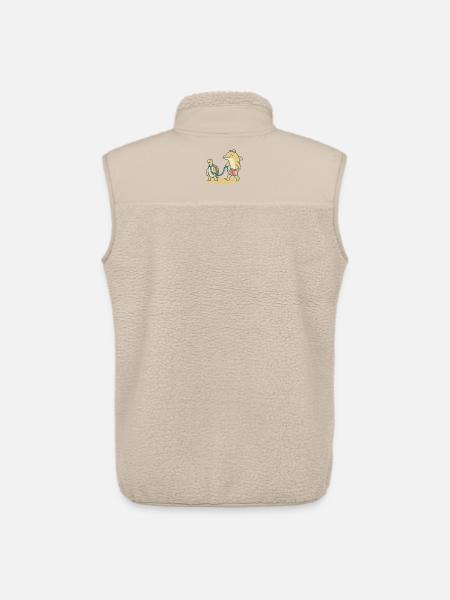 Dolphin walks turtle - Unisex Sherpa Gilet by Stanley/Stella - beige