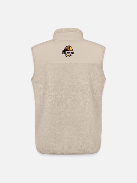 Feuerwehrhelm Wappen Logo - Unisex Sherpaweste von Stanley/Stella - Beige