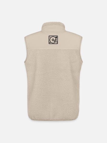 DJ-Plattenspieler - Unisex Sherpaweste von Stanley/Stella - Beige