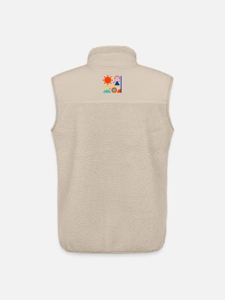 Bunte Formen - Unisex Sherpaweste von Stanley/Stella - Beige