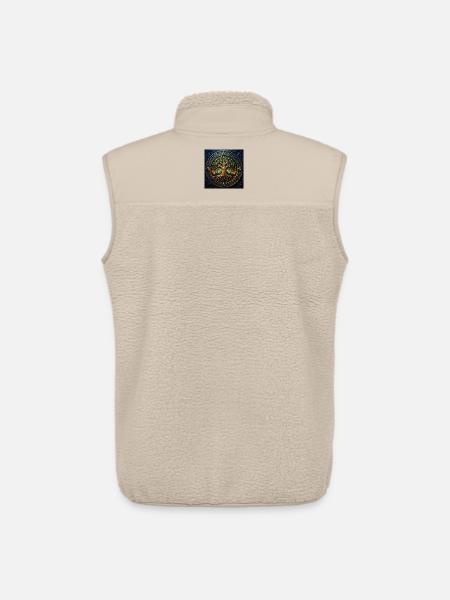 Arbre mystique aux bijoux et nœuds - Veste sans manches sherpa unisexe Stanley/Stella - beige
