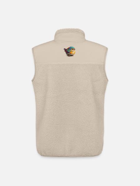 Regenbogenvogel Farbexplosion - Unisex Sherpaweste von Stanley/Stella - Beige