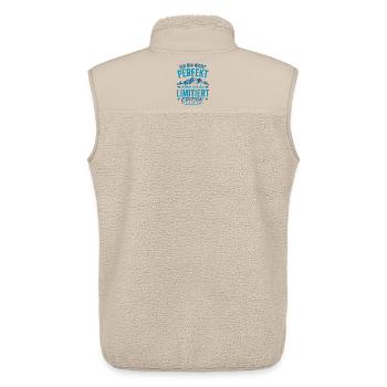 Nicht Perfekt, Aber Limitierte Edition - Unisex Sherpaweste von Stanley/Stella - Beige - Hinten - AI Model Male 178 light (178cm)