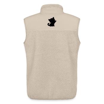 cat - Unisex Sherpaweste von Stanley/Stella - Beige - Hinten - AI Model Male 178 light (178cm)