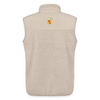 I grow a little every day - Unisex Sherpaweste von Stanley/Stella - Beige - Hinten - AI Model Male 178 light (178cm)