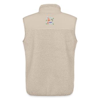 My ideas matter - Unisex Sherpaweste von Stanley/Stella - Beige - Hinten - AI Model Male 178 light (178cm)