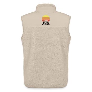 Alligator Silhouette Sonnenuntergang - Unisex Sherpaweste von Stanley/Stella - Beige - Hinten - AI Model Male 178 light (178cm)