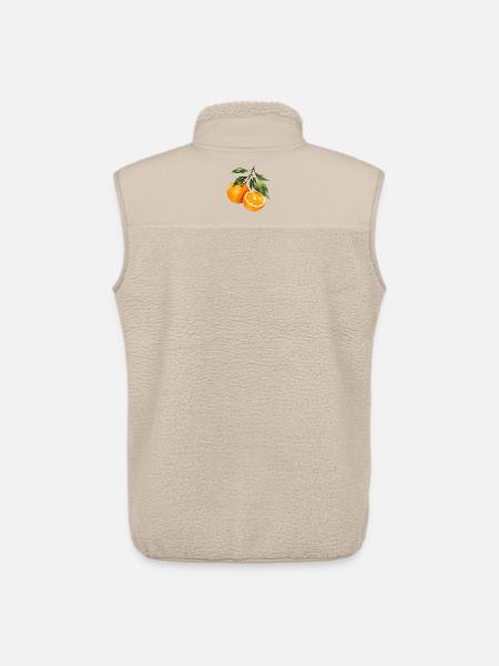 Orangen Aquarell Obstzweig - Unisex Sherpaweste von Stanley/Stella - Beige