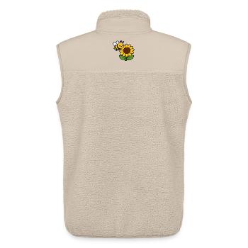 Sonnenblume Biene Cartoon - Unisex Sherpaweste von Stanley/Stella - Beige - Hinten - AI Model Male 178 light (178cm)