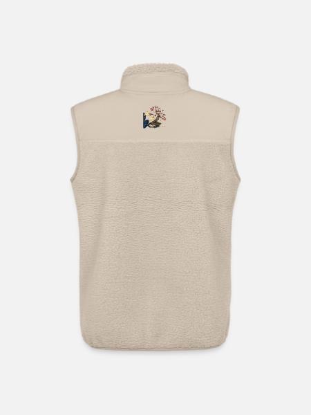 Zen Bonsai Finger Work - Unisex Sherpa Gilet by Stanley/Stella - beige