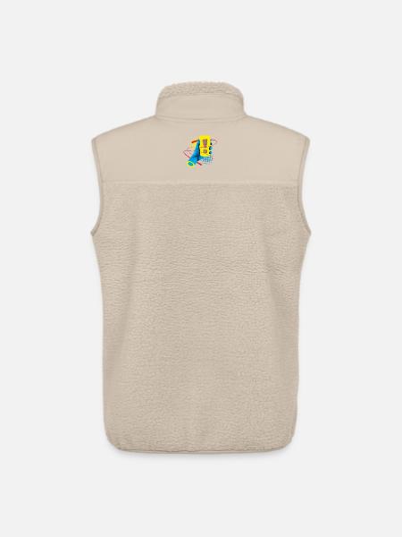Neon Exclamation Gadget - Unisex Sherpa Gilet by Stanley/Stella - beige