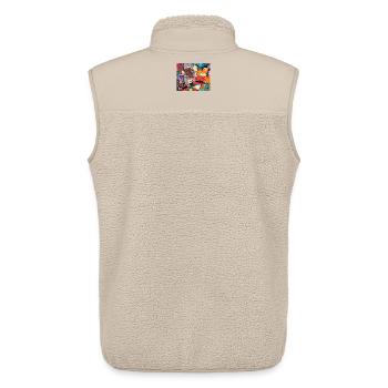Moderner Zirkus - Unisex Sherpaweste von Stanley/Stella - Beige - Hinten - AI Model Male 178 light (178cm)