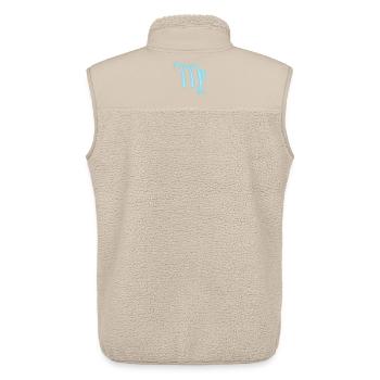 Jungfrau Sternzeichen Pastel Blau - Unisex Sherpaweste von Stanley/Stella - Beige - Hinten - AI Model Male 178 light (178cm)