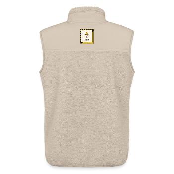 Vorsicht Couch-Potato Zone - Unisex Sherpaweste von Stanley/Stella - Beige - Hinten - AI Model Male 178 light (178cm)