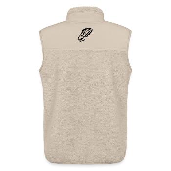 Fossil - Unisex Sherpaweste von Stanley/Stella - Beige - Hinten - AI Model Male 178 light (178cm)