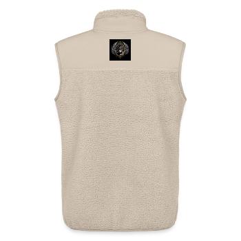 Night Touch: Tier und Maske - Unisex Sherpaweste von Stanley/Stella - Beige - Hinten - AI Model Male 178 light (178cm)