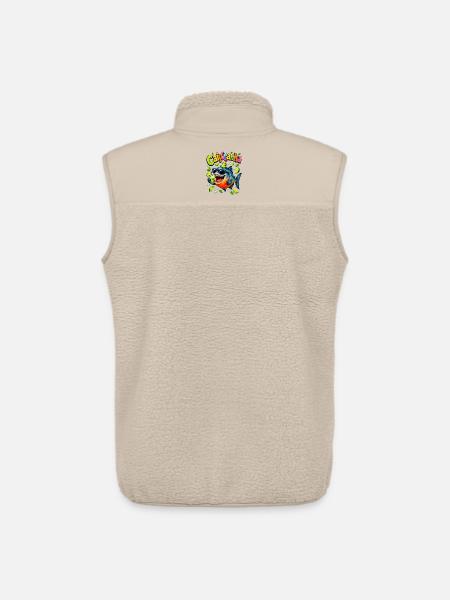 Poisson Caipirinha Festif - Veste sans manches sherpa unisexe Stanley/Stella - beige