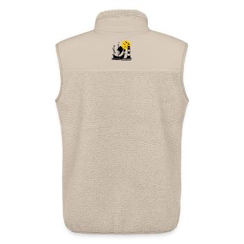 Segeln - Unisex Sherpaweste von Stanley/Stella - Beige - Hinten - AI Model Male 178 light (178cm)