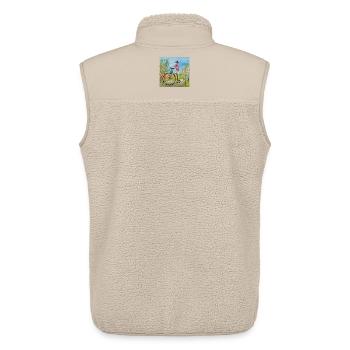 Hochrad - Unisex Sherpaweste von Stanley/Stella - Beige - Hinten - AI Model Male 178 light (178cm)
