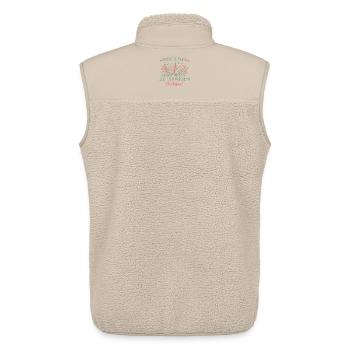Pensionärin Wildblumen Abschied Kollegin Pension - Unisex Sherpaweste von Stanley/Stella - Beige - Hinten - AI Model Male 178 light (178cm)