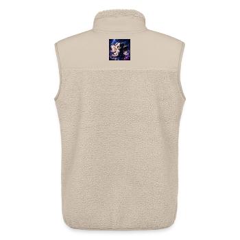 Echo Panda – Dual Spirit Edition - Unisex Sherpaweste von Stanley/Stella - Beige - Hinten - AI Model Male 178 light (178cm)