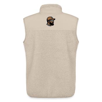 Handwerker Profil Logo - Unisex Sherpaweste von Stanley/Stella - Beige - Hinten - AI Model Male 178 light (178cm)